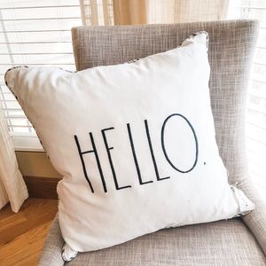 Rae Dunn Hello Pillow